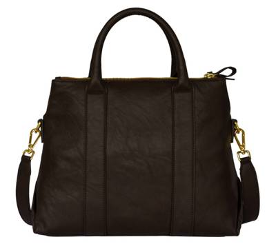 POON Switzerland Lederhand- und Schultertasche mit Spezialschutzschicht Handtaschen 2