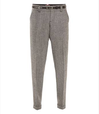 SOCCX Tweed-Hose mit Bügelfalte Stoffhosen