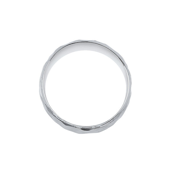 Accessoires Ringe Elli Elli Ring Basic Bandring Gehämmert Trend Cool 925 Silber Ringe silber