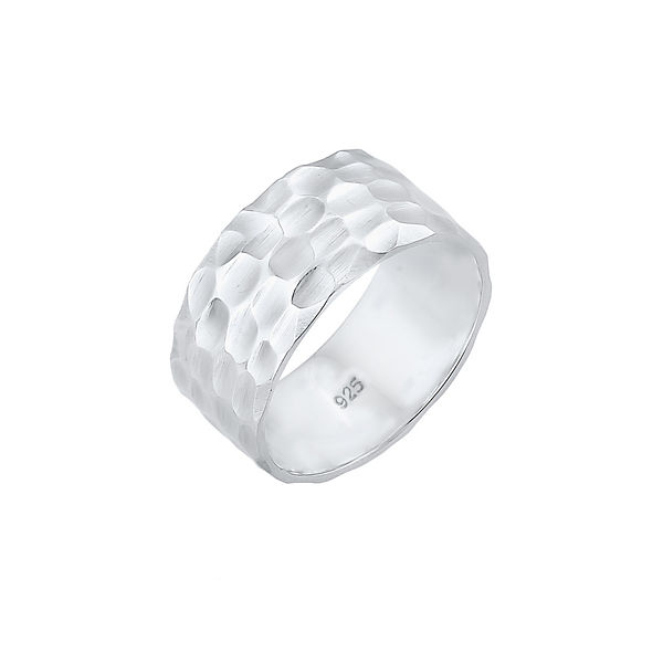 Accessoires Ringe Elli Elli Ring Basic Bandring Gehämmert Trend Cool 925 Silber Ringe silber Accessoires Ringe Elli Elli Ring Basic Bandring Gehämmert Trend Cool 925 Silber Ringe silber