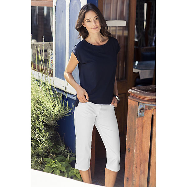 Bekleidung Caprihosen Million X Women Million X Women Damen Caprihose LINDA Caprihosen weiß Bekleidung Caprihosen Million X Women Million X Women Damen Caprihose LINDA Caprihosen weiß