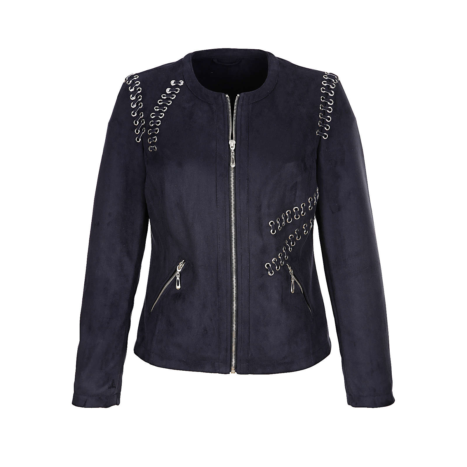 MONA Bikerjacke blau Damen Gr. 44 MONA Bikerjacke blau Damen Gr. 44