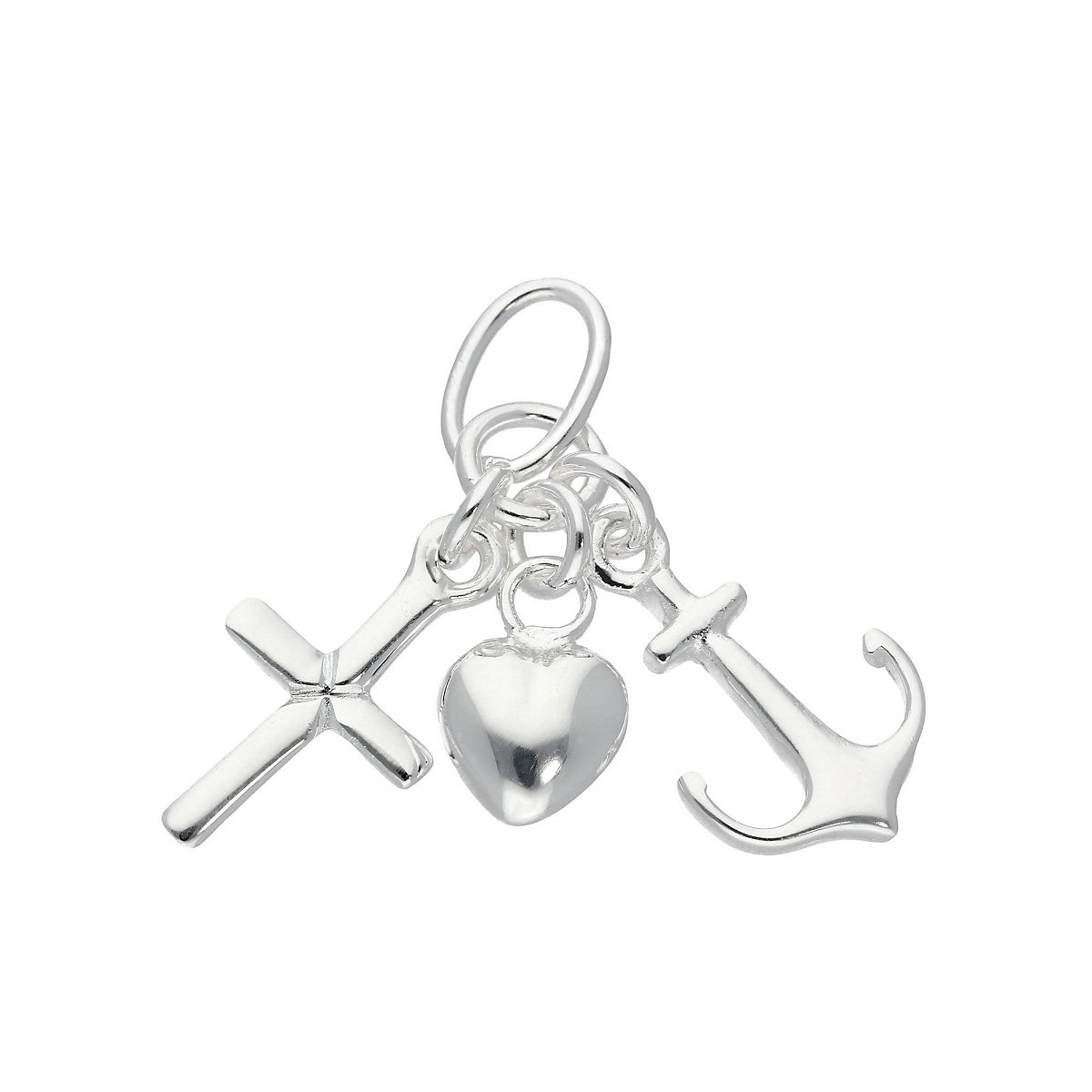 Adelia's Adelia´s Silber Anhänger Glaube-Liebe-Hoffnung 925 Sterling Silber Kettenanhänger für Mädchen silber Adelia's Adelia´s Silber Anhänger Glaube-Liebe-Hoffnung 925 Sterling Silber Kettenanhänger für Mädchen silber