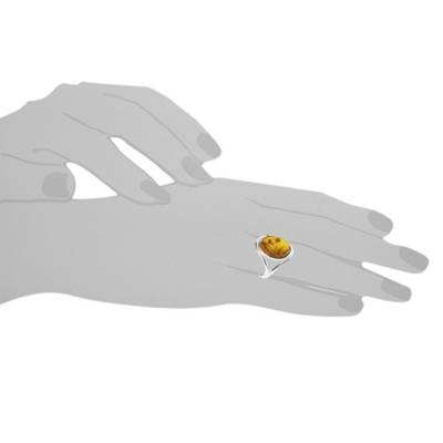 Ring Agnes Silber 925/000 Bernstein Ringe 2