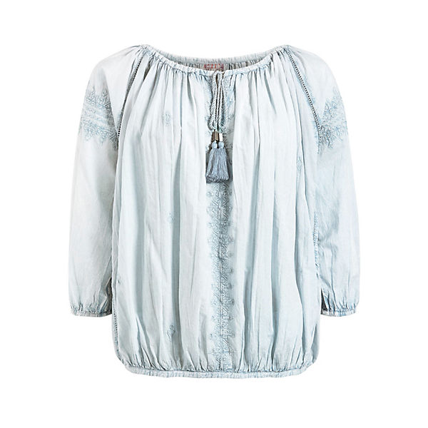 Langarmblusen Hellblau Khujo Litsa Bluse OukXPZi