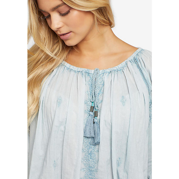 Langarmblusen Hellblau Khujo Litsa Bluse OukXPZi