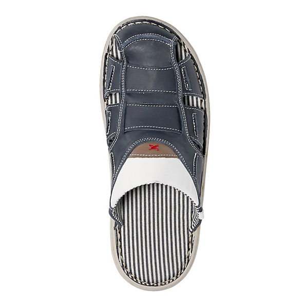 Schuhe Klassische Pantoletten Roger Kent Pantolette in moderner sommerlicher Ausführung Schuhweite: H dunkelblau Schuhe Klassische Pantoletten Roger Kent Pantolette in moderner sommerlicher Ausführung Schuhweite: H dunkelblau