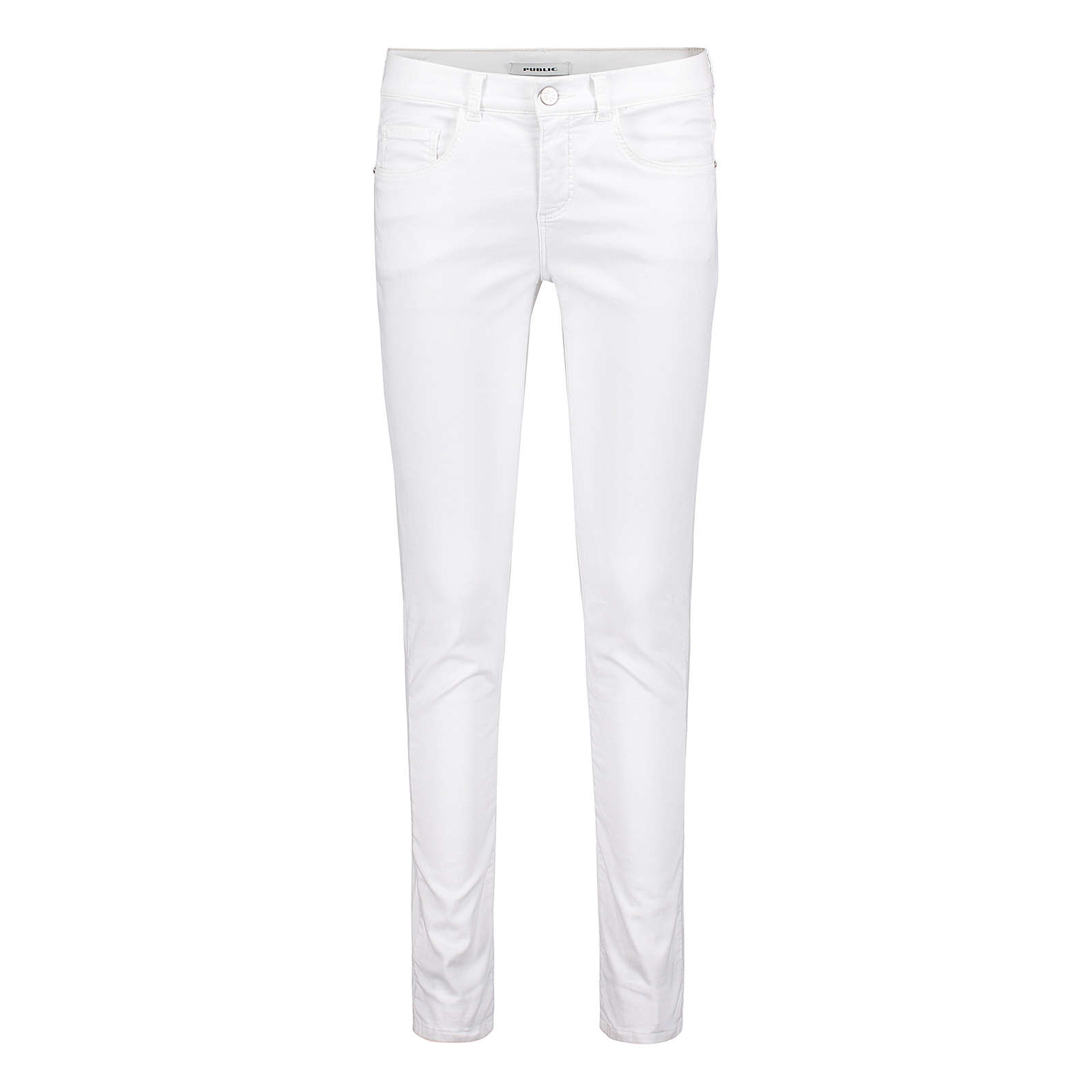 Public Stretch-Jeans mit Taschen weiß Damen Gr. 44 Public Stretch-Jeans mit Taschen weiß Damen Gr. 44