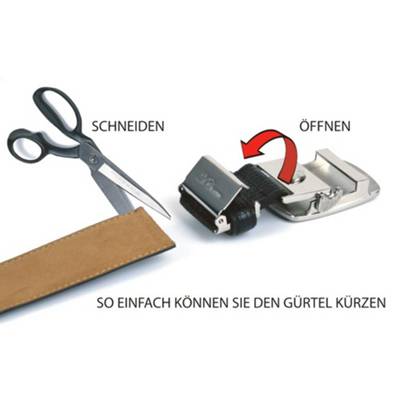 Anthoni Crown Schmaler Lackledergürtel mit zeitloser Schließe Ledergürtel 2