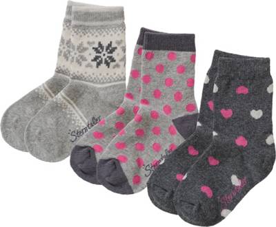 Sterntaler M/ädchen Socken Kniestr/ümpfe 3er-pack Herzen