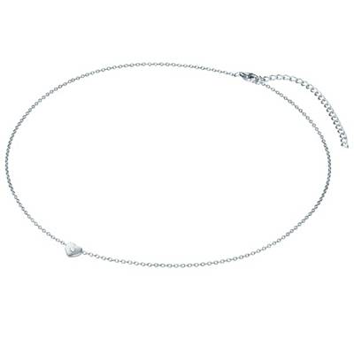 Silberhalskette Kette mit Anhänger Sterling Silber Zirkonia weiß 2