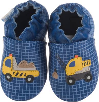 Krabbelschuhe CONSTRUCTION für Jungen, Baufahrzeuge