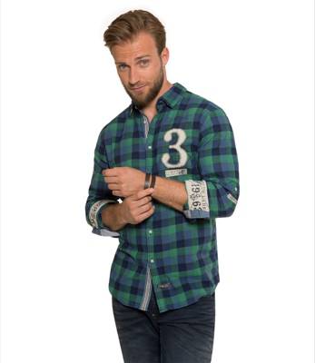 CAMP DAVID Karohemd Regular Fit Langarmhemden