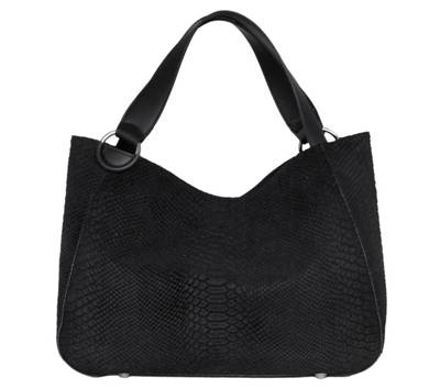 Silvio Tossi Lederhand- und Schultertasche mit Anakonda-Prägung Handtaschen 2