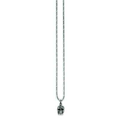 Anhänger mit Kette 925/- Sterling Silber matt oxidiert 2