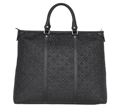 Lederhandtasche mit Marken-Prägung Handtaschen