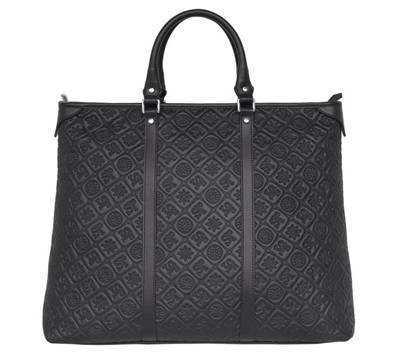 Lederhandtasche mit Marken-Prägung Handtaschen 2