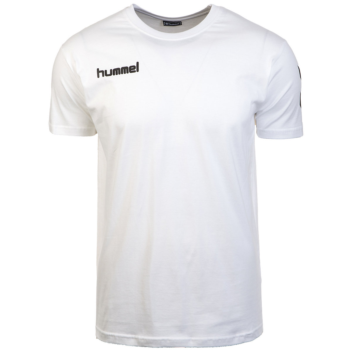 hummel Logo Cotton T-Shirt Herren T-Shirts weiß