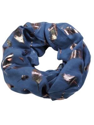 Rundschal Feder metallic Schlauchschals 2