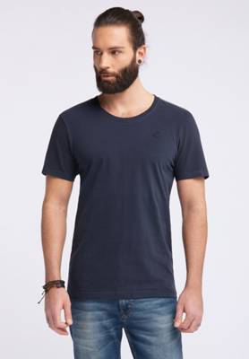 Dreimaster Herren Basic T-Shirt mit Dreimaster Stick