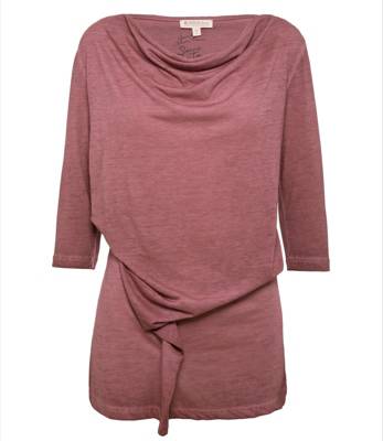 SOCCX Shirt mit Wasserfall-Ausschnitt 3/4-Arm-Shirts