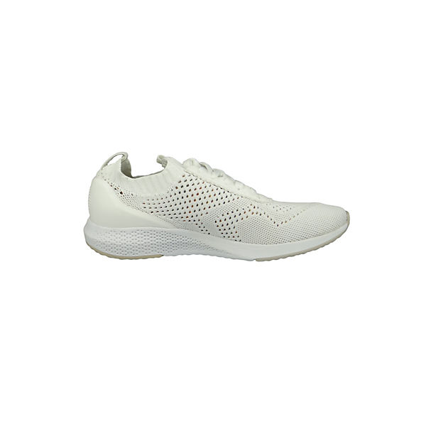 Schuhe Schnürschuhe Tamaris 1-23714-22 100 Damen White Weiss Sneaker sportlicher Schnürschuh Sportliche Halbschuhe weiß