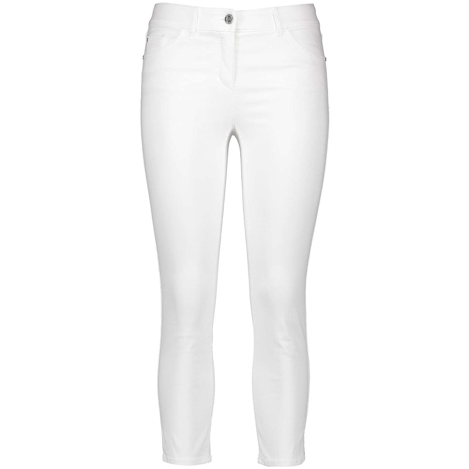 Gerry Weber Hose Jeans verkürzt Verkürzte 5 Pocket Hose offwhite Damen Gr. 38 Gerry Weber Hose Jeans verkürzt Verkürzte 5 Pocket Hose offwhite Damen Gr. 38