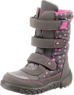 Richter M/ädchen Stiefel Klett grau 9