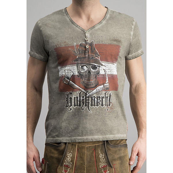 Bekleidung T-Shirts Stockerpoint Shirt Knecht Austria T-Shirts granit