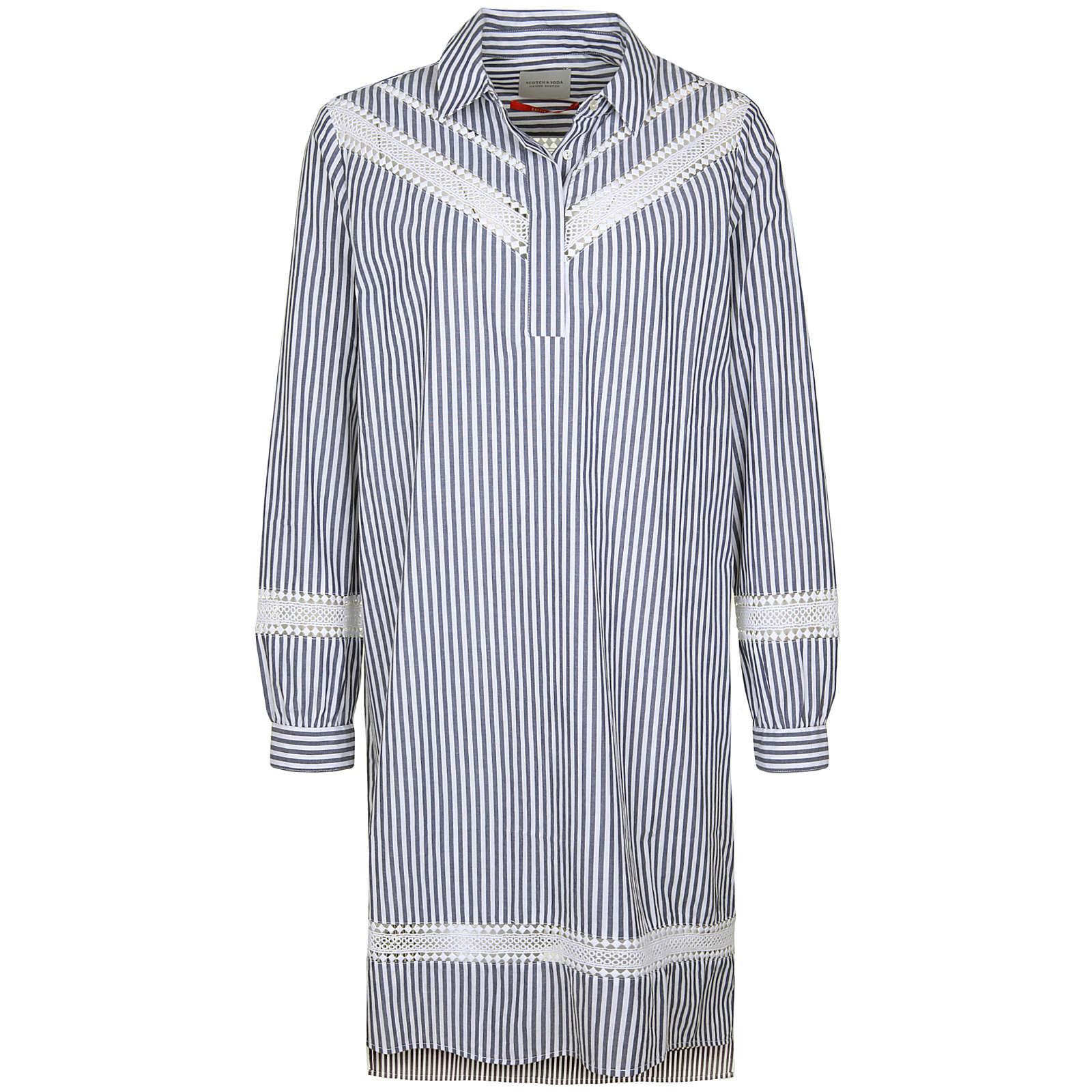 Scotch & Soda Blusenkleid mit Spitze Blusenkleider bunt Damen Gr. 40 Scotch & Soda Blusenkleid mit Spitze Blusenkleider bunt Damen Gr. 40