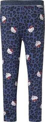 Hello Kitty, Hello Kitty Leggings mit Glitzerbündchen für Mädchen, blau