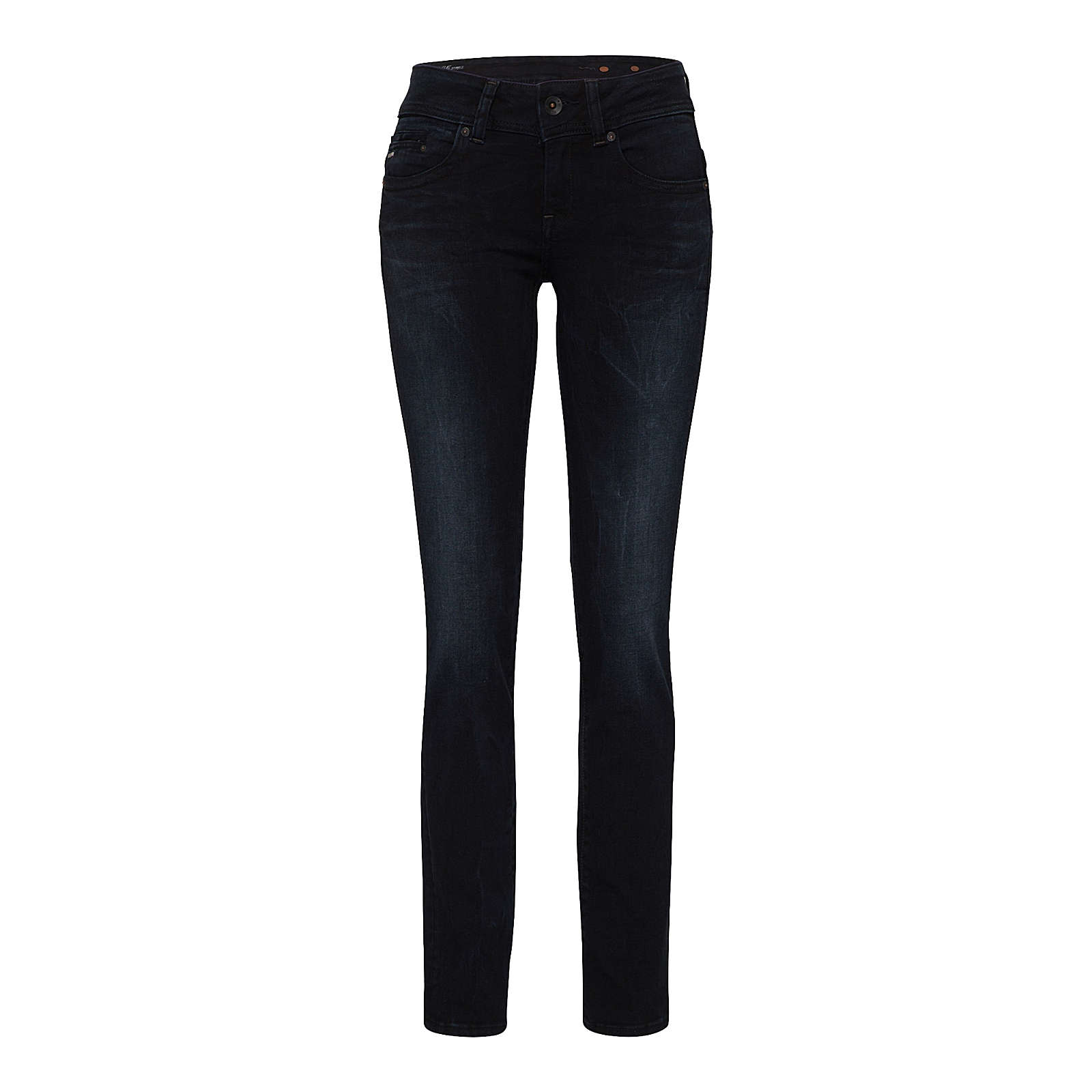 G-STAR RAW Jeans Midge Saddle Mid Straight Jeanshosen black denim Damen Gr. W24/L32 G-STAR RAW Jeans Midge Saddle Mid Straight Jeanshosen black denim Damen Gr. W24/L32
