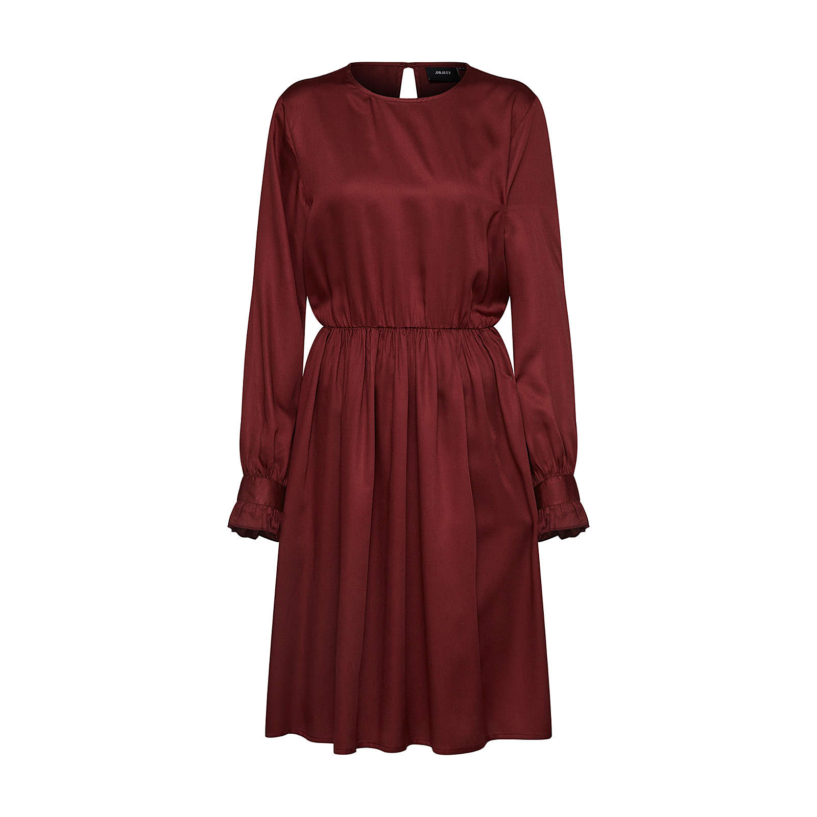 OBJECT Blusenkleid Blusenkleider bordeaux Damen Gr. 34 OBJECT Blusenkleid Blusenkleider bordeaux Damen Gr. 34