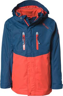TROLLKIDS Kinder Winterjacke BRYGGEN blau/orange