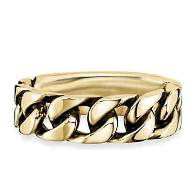 Ring 925/- Sterling Silber vergoldet geschwärzt ohne Stein vergoldet Ringe