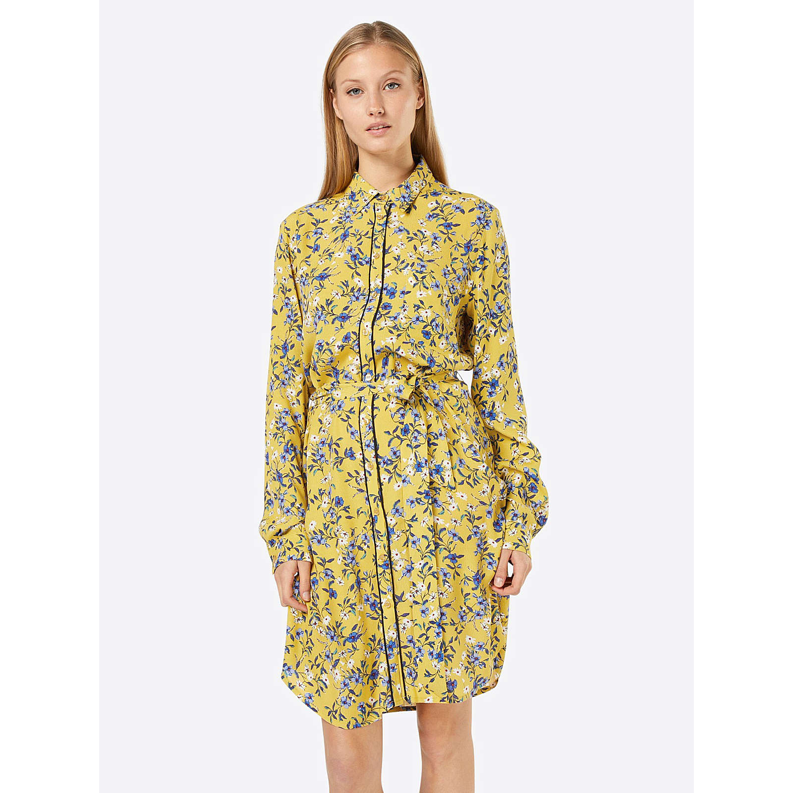 MYBC mbym Blusenkleid Mayson Blusenkleider gelb Damen Gr. 34 MYBC mbym Blusenkleid Mayson Blusenkleider gelb Damen Gr. 34