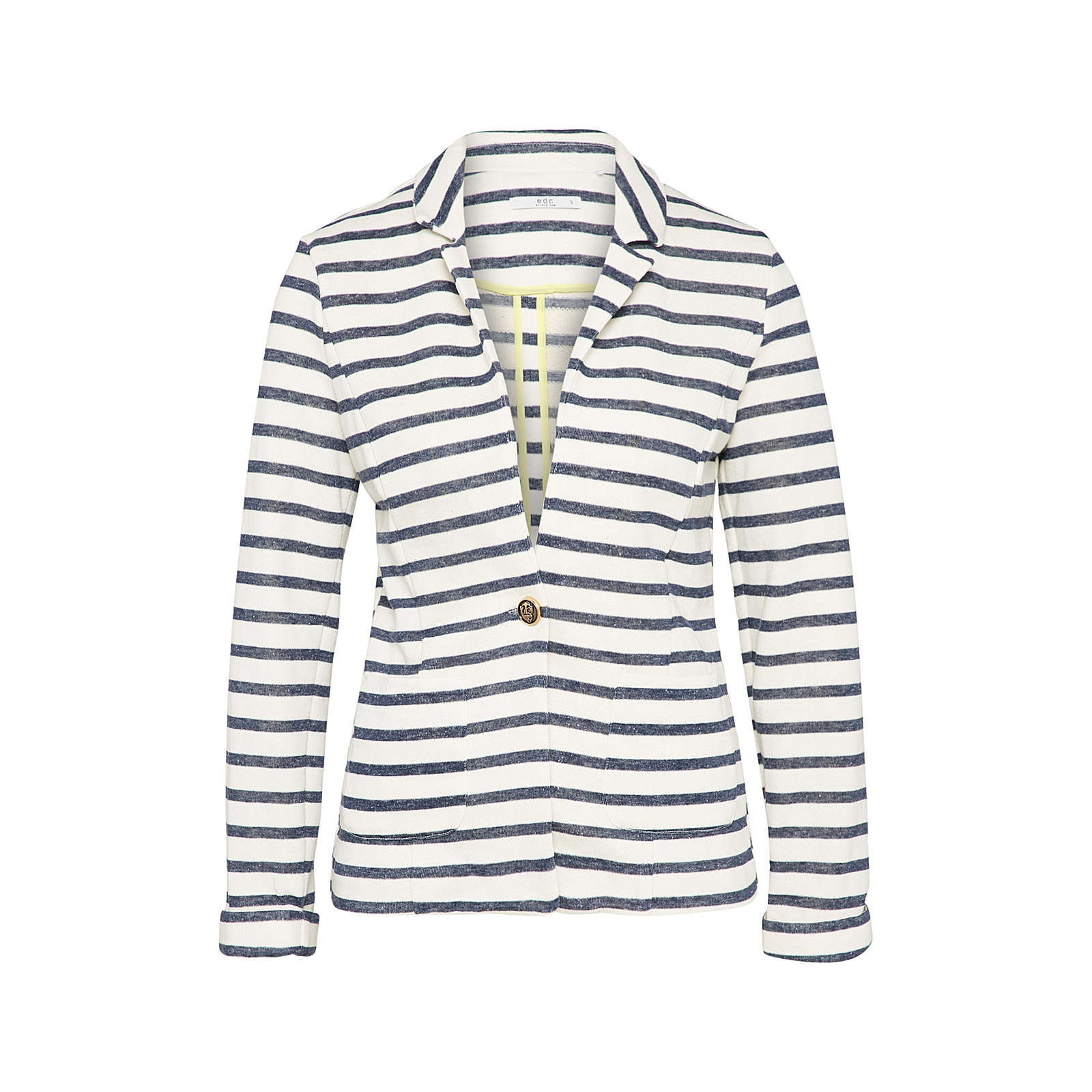 EDC BY ESPRIT Blazer Strp Tery Sweatblazer offwhite Damen Gr. 38 EDC BY ESPRIT Blazer Strp Tery Sweatblazer offwhite Damen Gr. 38