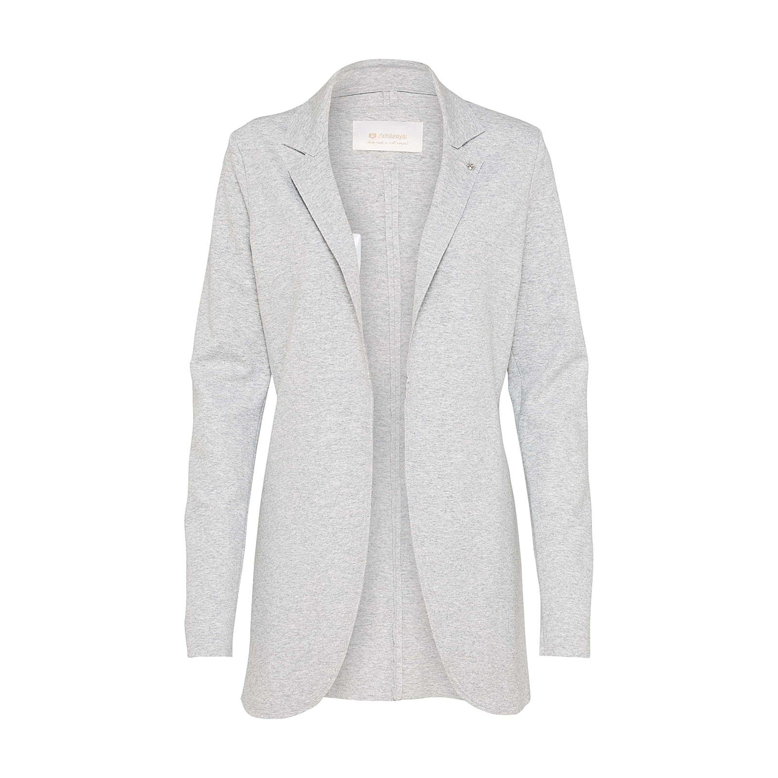 rich&royal Rich & Royal Blazer Sweatblazer hellgrau Damen Gr. 42 rich&royal Rich & Royal Blazer Sweatblazer hellgrau Damen Gr. 42