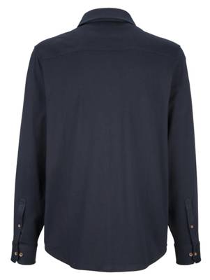 Poloshirt langarm uni Straight Fit blickdicht Kunstfaser,Baumwolle,Jersey Poloshirts 2