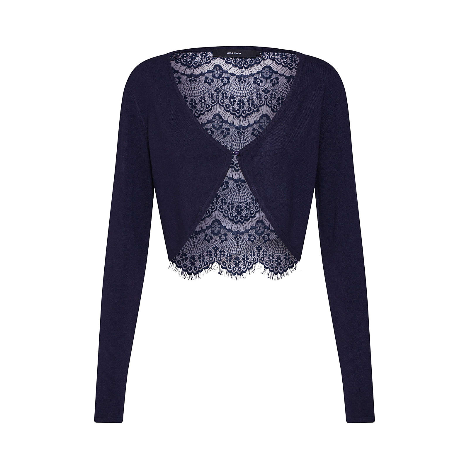 VERO MODA Bolero VMLASSI GLORY LS LACEBACK BOLERO Boleros blau Damen Gr. 40 VERO MODA Bolero VMLASSI GLORY LS LACEBACK BOLERO Boleros blau Damen Gr. 40