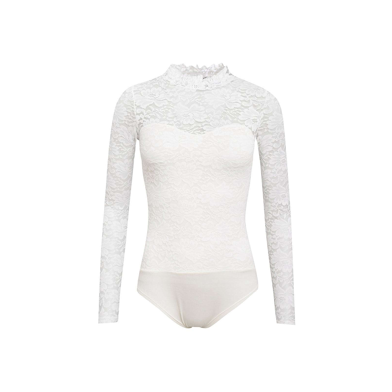 HANGOWEAR Blusenbody Langarmblusen weiß Damen Gr. 50/52 HANGOWEAR Blusenbody Langarmblusen weiß Damen Gr. 50/52