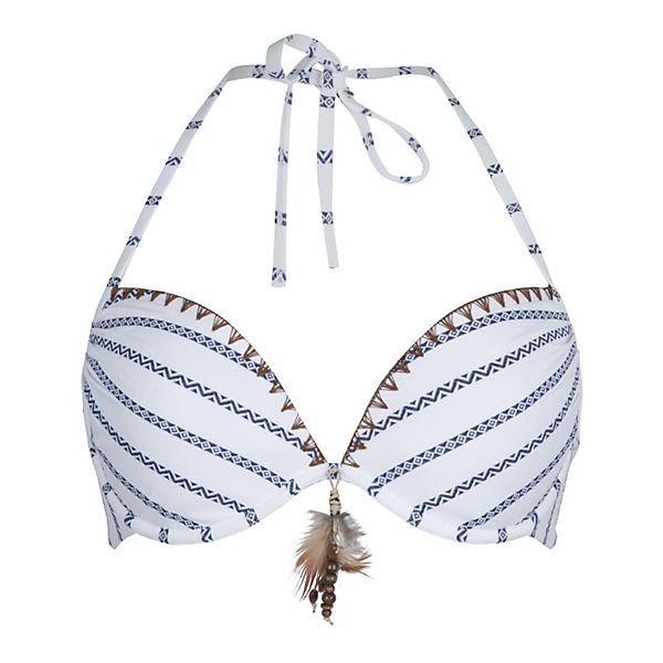 Lingadore Halterneck Bh Bikinis Lingadore® Mae Blau weiß RjL54Ac3q