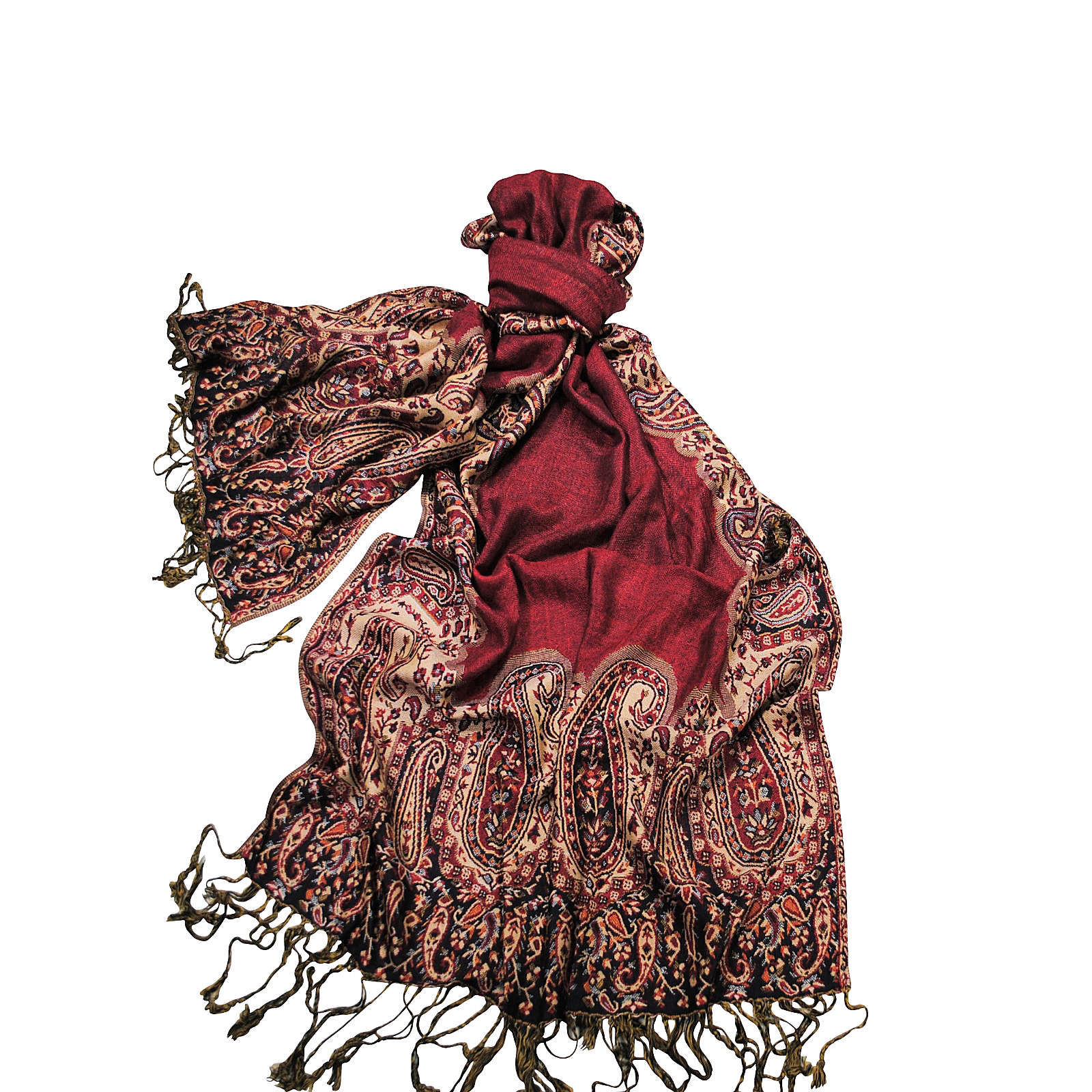 Simone Erto Schal Paisley A1475 Schals rot Damen Simone Erto Schal Paisley A1475 Schals rot Damen