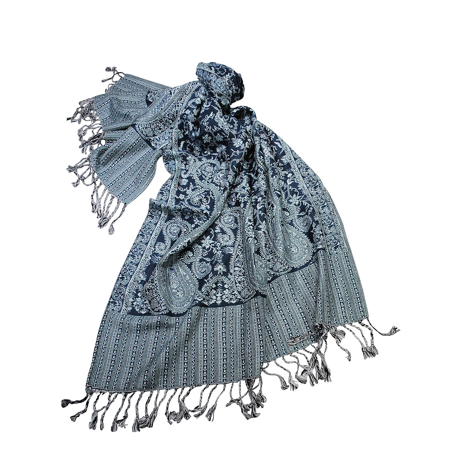 Simone Erto Schal Paisley A1469 Schals dunkelblau Damen Simone Erto Schal Paisley A1469 Schals dunkelblau Damen