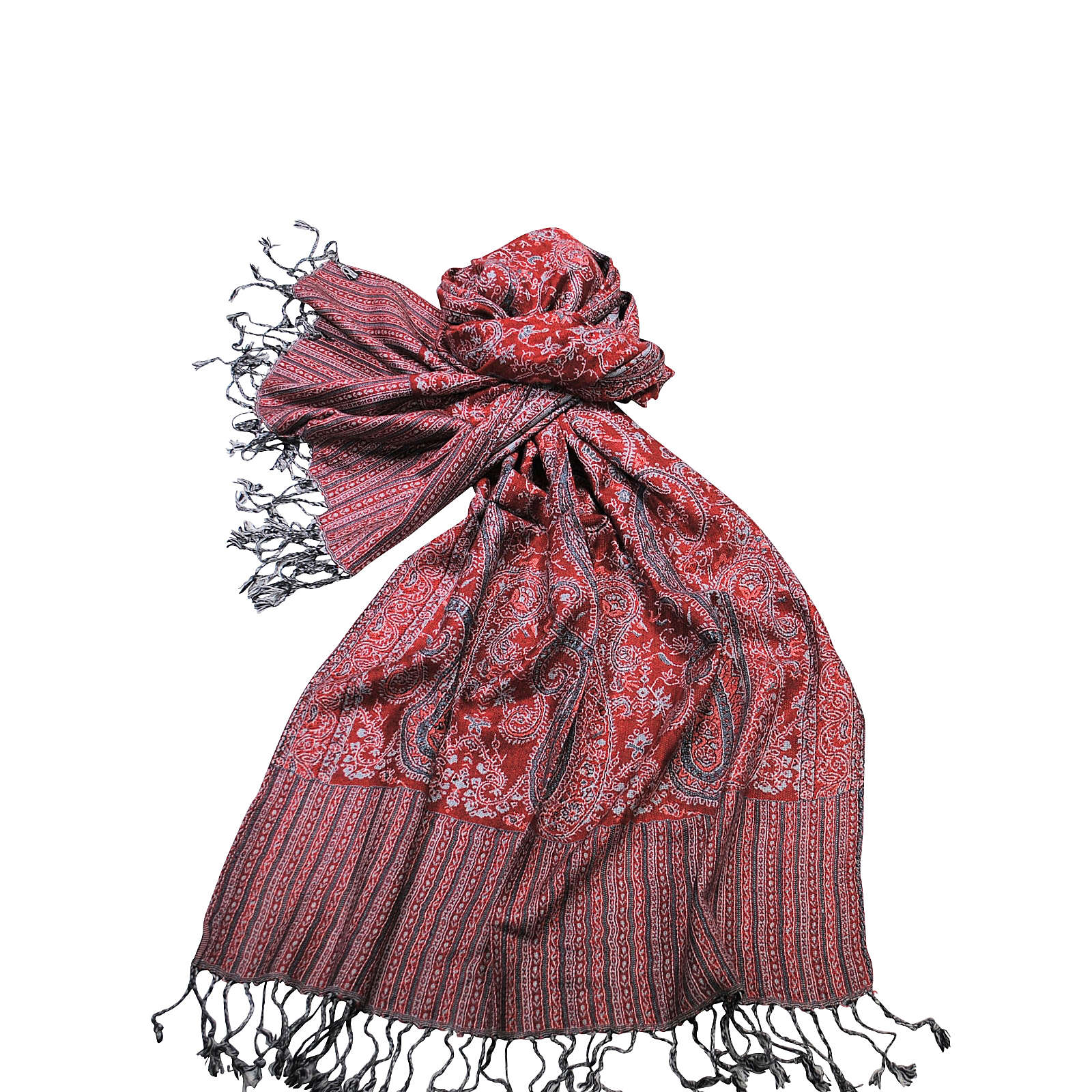 Simone Erto Schal Paisley A1466 Schals rot Damen Simone Erto Schal Paisley A1466 Schals rot Damen