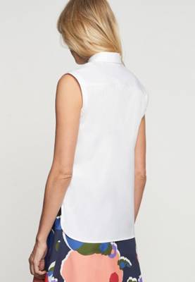 Seidensticker Hemdbluse Ohne Arm Uni Kurzarmblusen 2