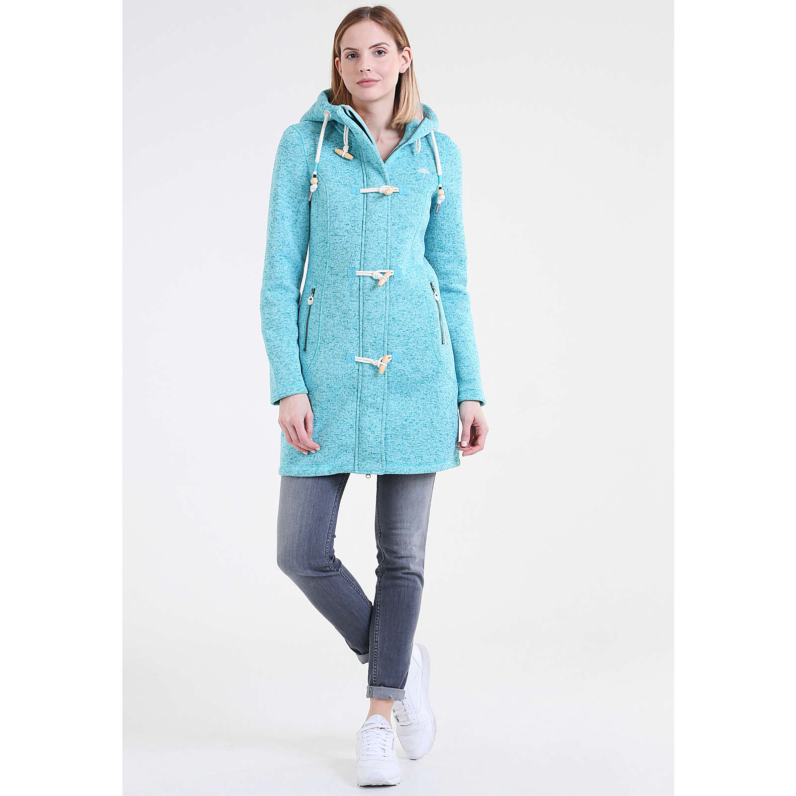 SCHMUDDELWEDDA Damen Dufflecoat hellblau Damen Gr. 34 SCHMUDDELWEDDA Damen Dufflecoat hellblau Damen Gr. 34