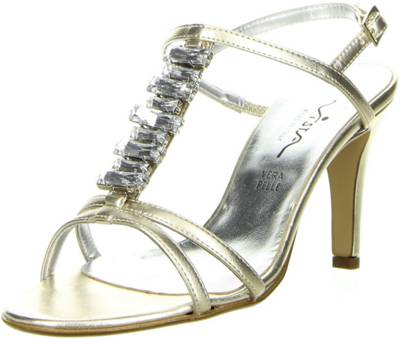 Vista Vista Damen Sandaletten platin/gold Klassische Sandaletten