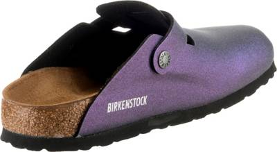 BIRKENSTOCK, Boston Icy Metallic Synthetik Clogs schmal, lila | mirapodo