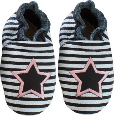 Krabbelschuhe Star Stripe für Mädchen